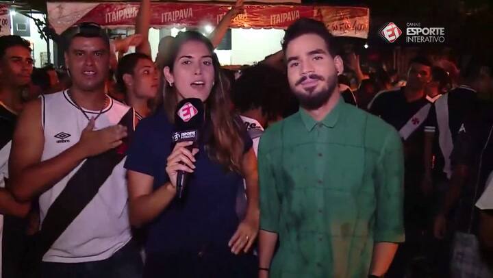 Periodista acosada por un hincha de Vasco da Gama - Fuente: Facebook