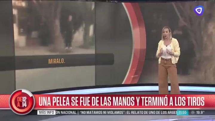 Un joven filmó el momento en el que su vecino le dispara con un rifle mientras discuten en Rosario