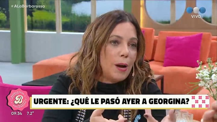 Los motivos de la ausencia de Georgina Barbarossa de su programa