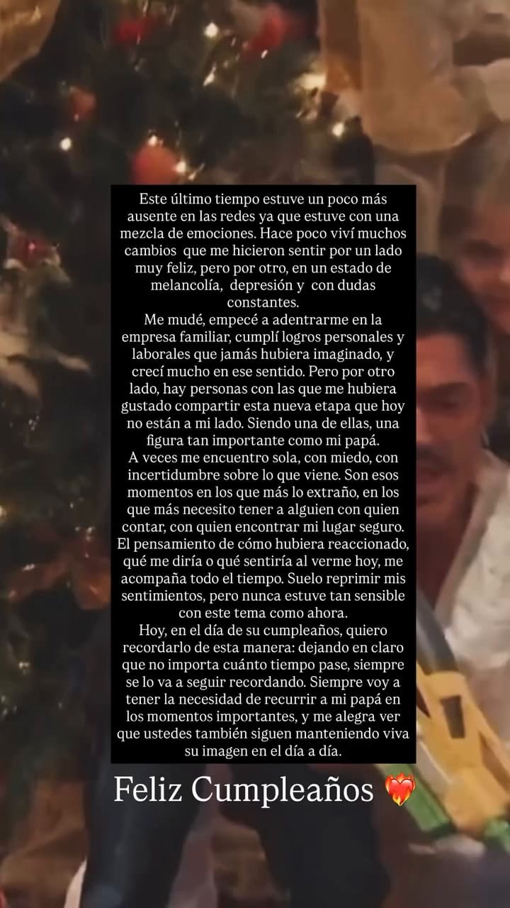 El emotivo recuerdo de Marta Fort junto a su papá