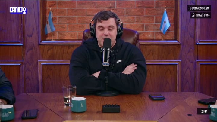 El "Gordo" Dan cruzó a Martín Menem en el streaming CARAJO