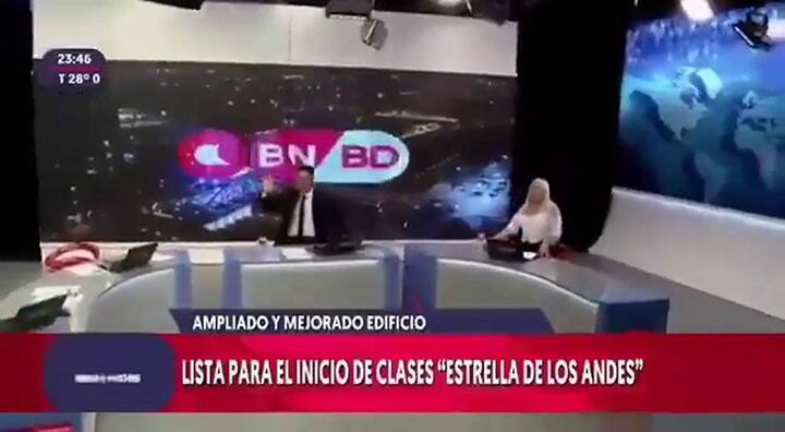 El noticiero de Canal 5 de San Juan estaba al aire cuando pasó el terremoto