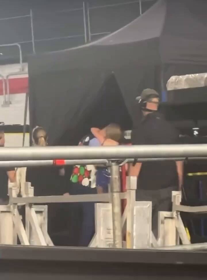 El beso de Taylor Swift y su novio en River