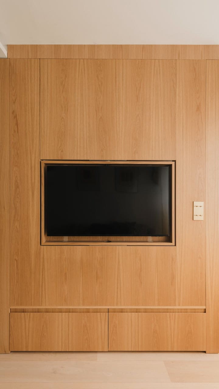 Diseño interior en el departamento remodelado por Estudio Mersi