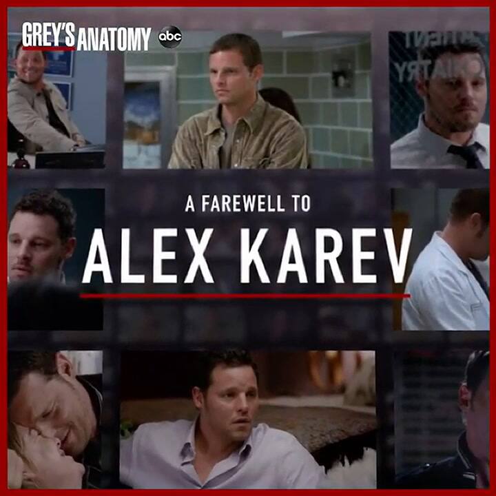 El adiós a Karev en Grey's Anatomy - Fuente: Instagram