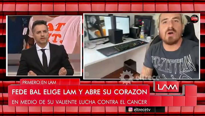 Fede Bal mostró su casa donde está pasando la cuarentena - Fuente: El Trece