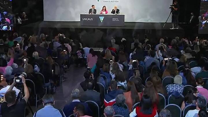 Chaco: Cristina Kirchner recibe premio honorifico de 'Doctora Honoris Causa'