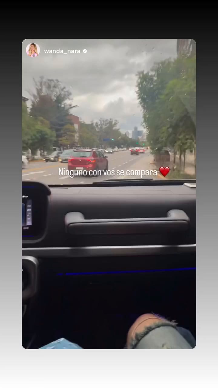 "Ninguno con vos se compara", escribió la influencer (Video: Instagram @wanda_nara)
