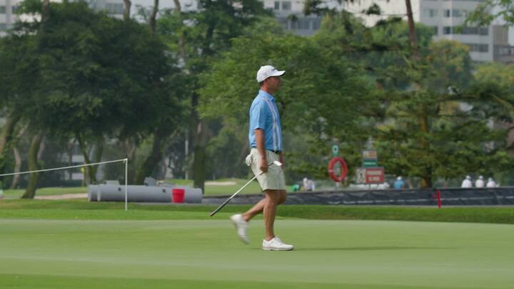 Ramiro Pérez Orliacq entrenando en el Lima Golf Club