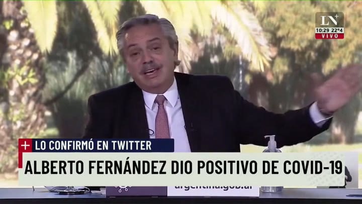 Alberto Fernández dio positivo de COVID-19 y despertó polémica por la vacunación