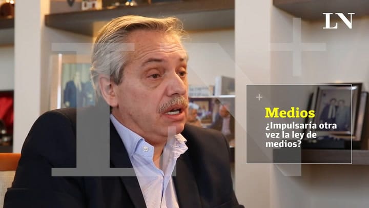 Alberto Fernández: 'A la ley de medios yo la critiqué mucho'