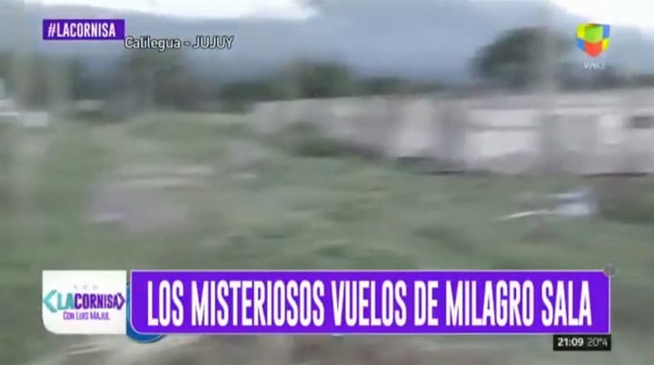 El informe de La Cornisa sobre los vuelos de Milagro Sala. Fuente: América