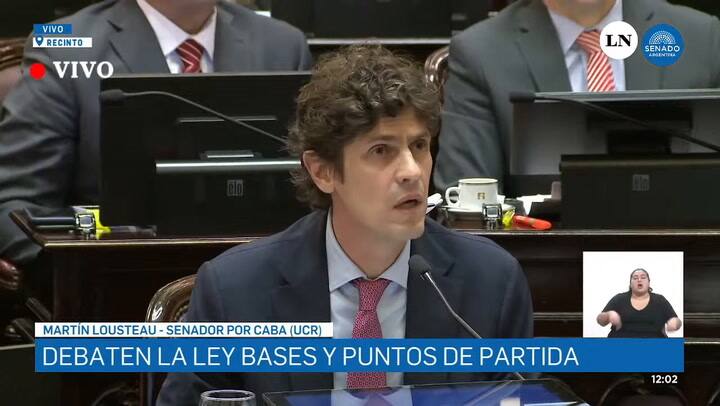 Lousteau anunció que votará en contra de la Ley Bases