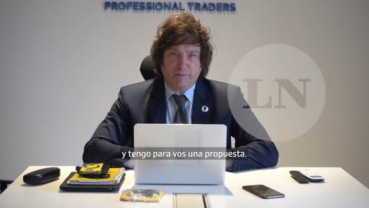 Milei y Novelli. Prueba de cámara