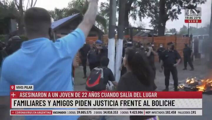 Incidentes a la salida del boliche donde mataron a Braian en Pilar