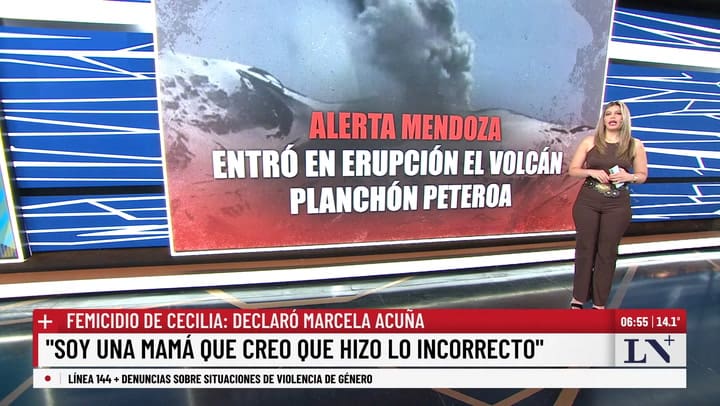 Alerta en Mendoza: entro en actividad el volcan Planchon-Peteroa