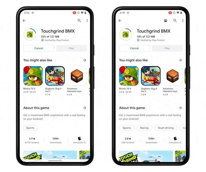 Una muestra de cómo se podrán usar app sin instalar en Android 12