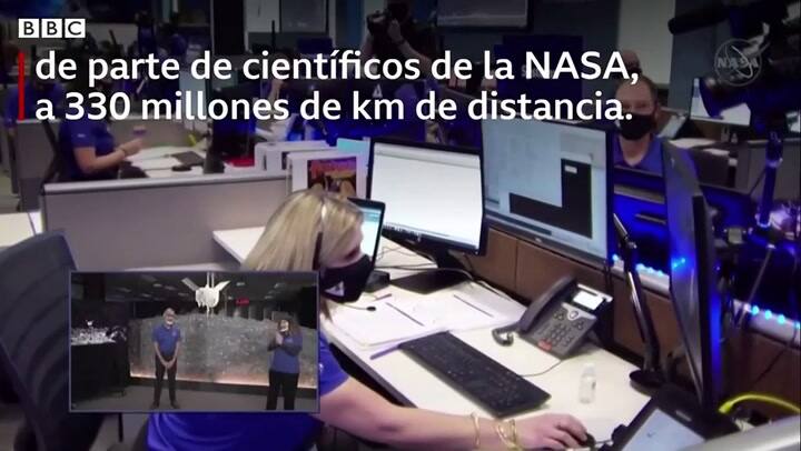 El 'toquecito' de la sonda espacial Osiris-Rex al asteroide Bennu - Fuente: BBC