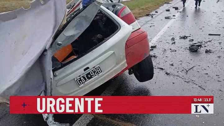 Choquen frontal en la ruta 3