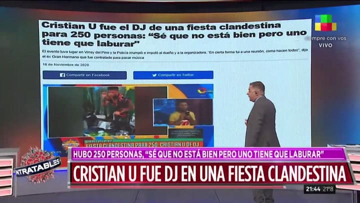 Fuerte cruce entre Ernestina Pais y Carolina Losada por la fiesta clandestina de Cristian U - Fuente