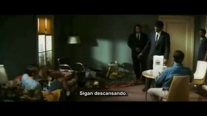 Escena subtitulada de Tiempos violentos - Fuente: YouTube