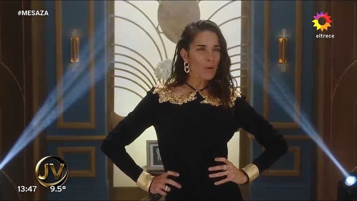 El look estilo realeza de Juana Viale para este domingo 29/06