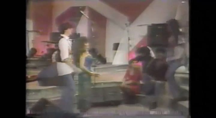 Charly García y Zorrito Von Quintiero, en el programa de Verónica Castro, en los '80