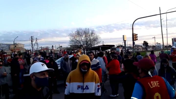 Protesta por la muerte de un niño de seis años