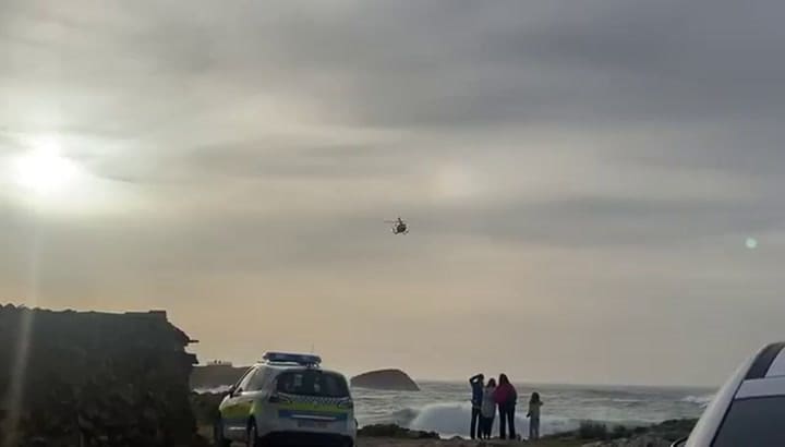 Al operativo se incorporó un helicóptero del Servicio de Emergencias