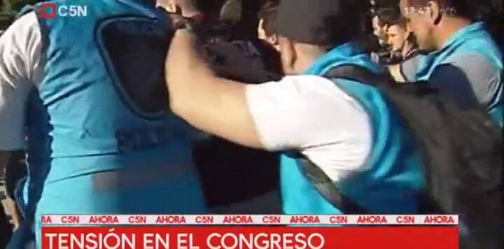 Presupuesto 2019 incidentes en el Congreso - Fuente: C5N