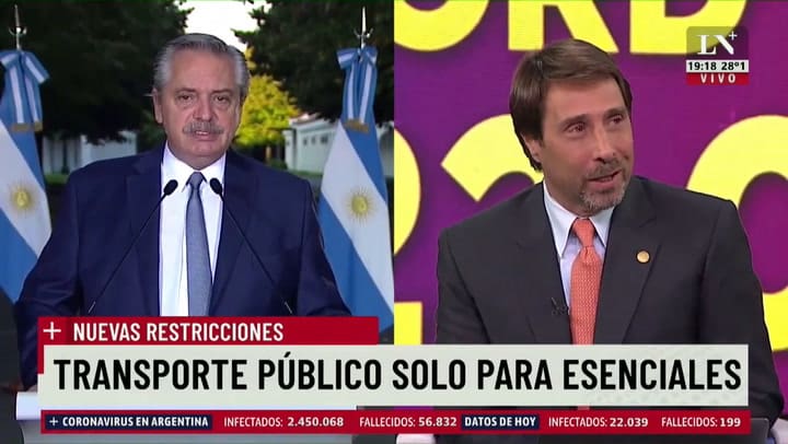 Así se grabó el mensaje de Alberto Fernández sobre las nuevas restricciones