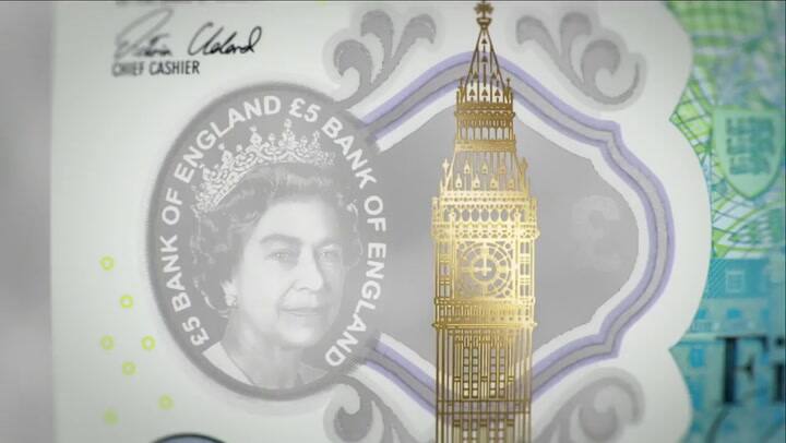 Presentando el nuevo billete de 5 libras