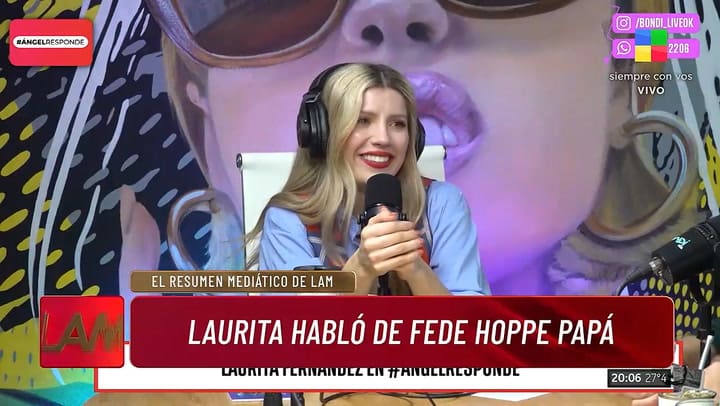 Laurita Fernandez opino sobre la paternidad de Fede Hoppe