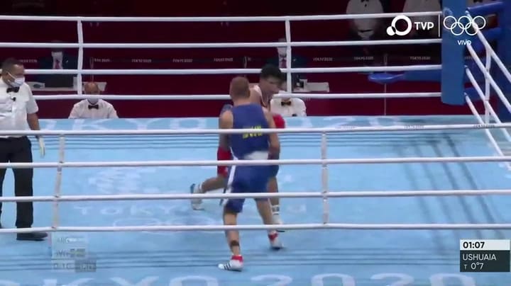 Triunfo de Francisco Daniel Verón en boxeo