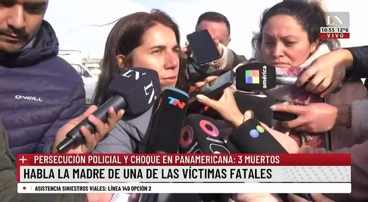 La madre de la joven que murió en la persecución de Panamericana pidió justicia y dejó un desgarrador mensaje