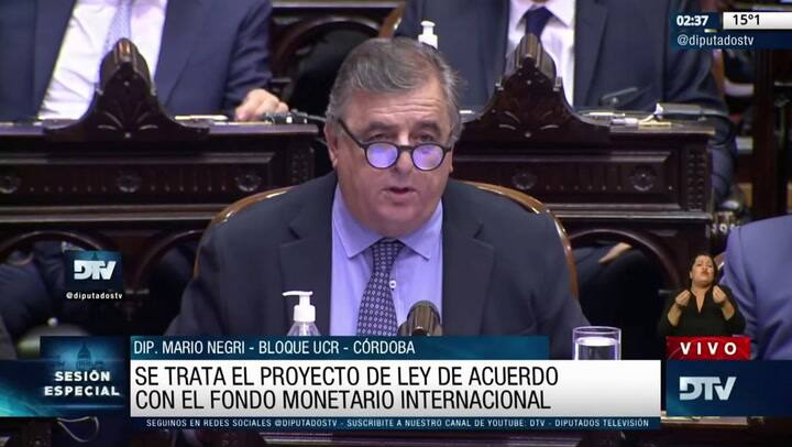 “Aguantatela”, el mensaje de Mario Negri para Martín Guzmán