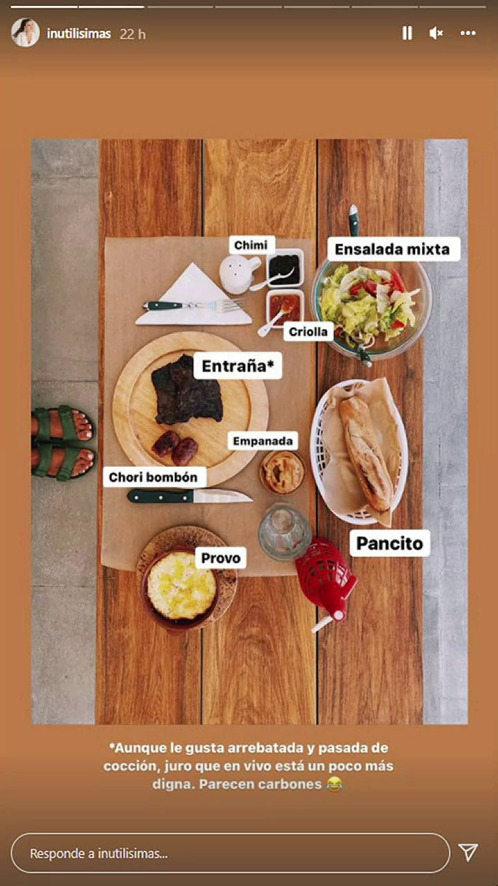 Las bandejitas que Tefi Russo le preparó a su marido, el Pollo Álvarez