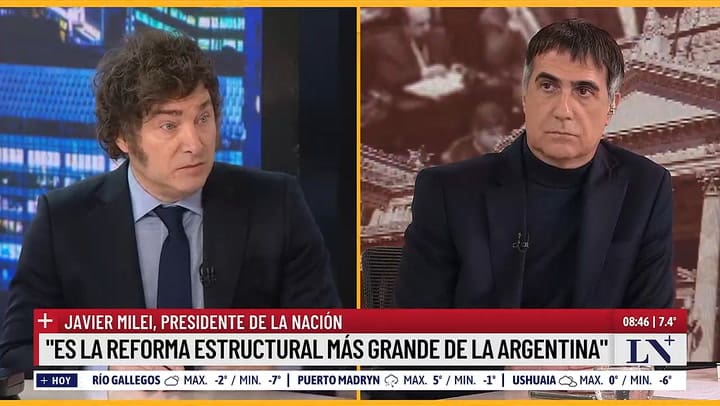 Milei despues de la ley de bases: "Pasamos la reforma mas grande de la historia"
