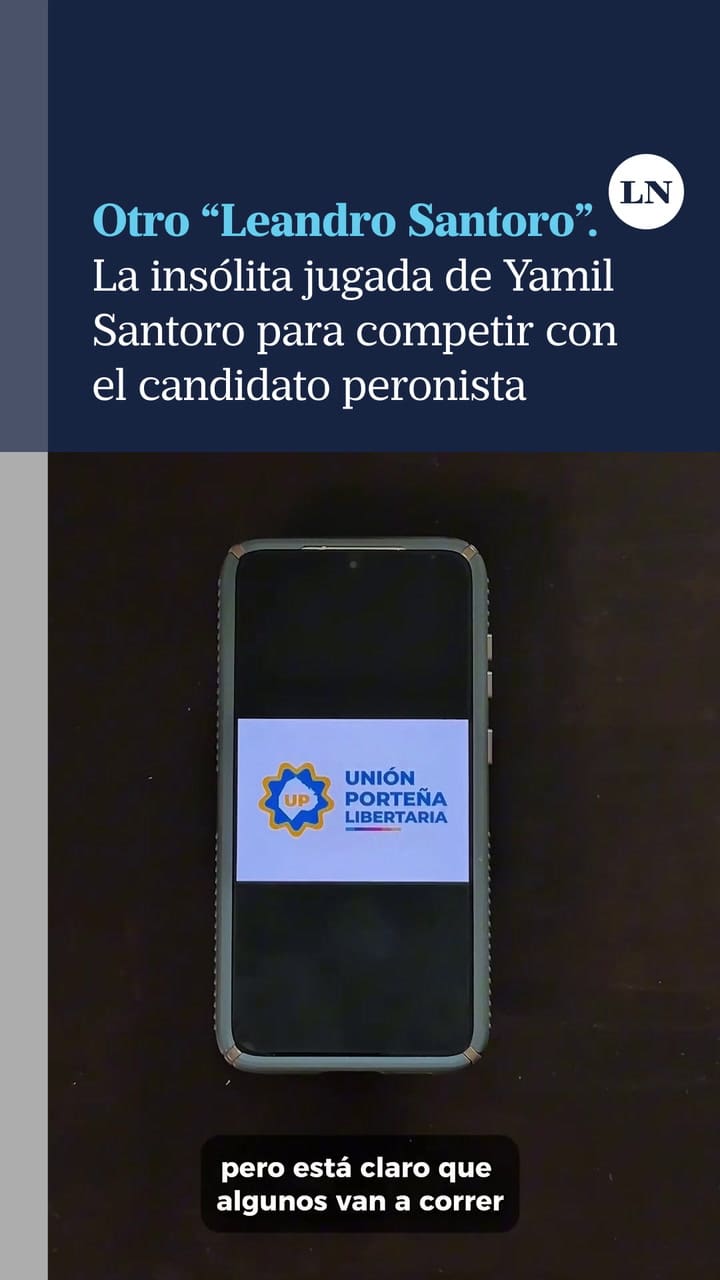 Yamil Santoro candidateó a su hermano, Leandro, para competir con el candidato peronista