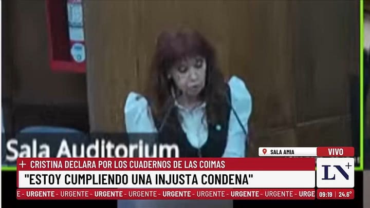 Cristina Kirchner habló en la causa de los cuadernos y fue contundente