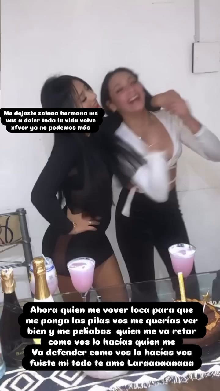 Agostina, la hermana de Lara -la joven asesinada en Florencio Varela- compartió imágenes tras el crimen