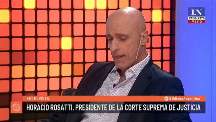 Entrevistado Horacio Rosetti, presidente de la Corte Suprema de Justicia