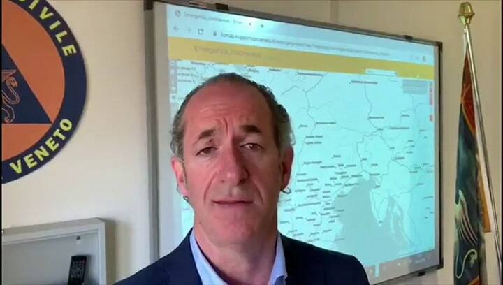 El gobernador de la región del Véneto busca extender las pruebas masivas - Fuente: Twitter