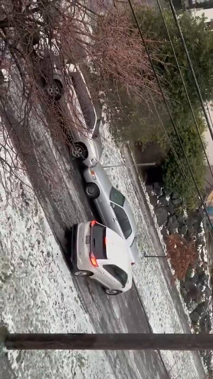 El paso de la tormenta invernal Elliot en Seattle