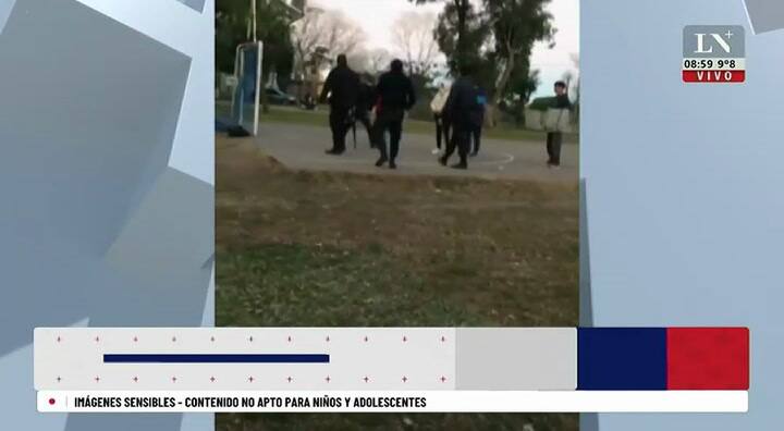Tiros durante un partido de fútbol en Mar del Platao