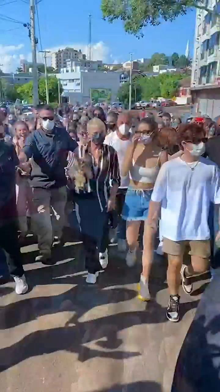 Xuxa regresó a su pueblo natal para filmar su biopic