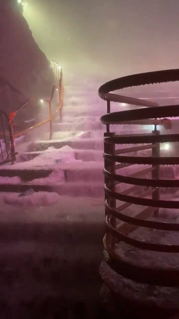 El granizo provocó que el concierto se suspendiera