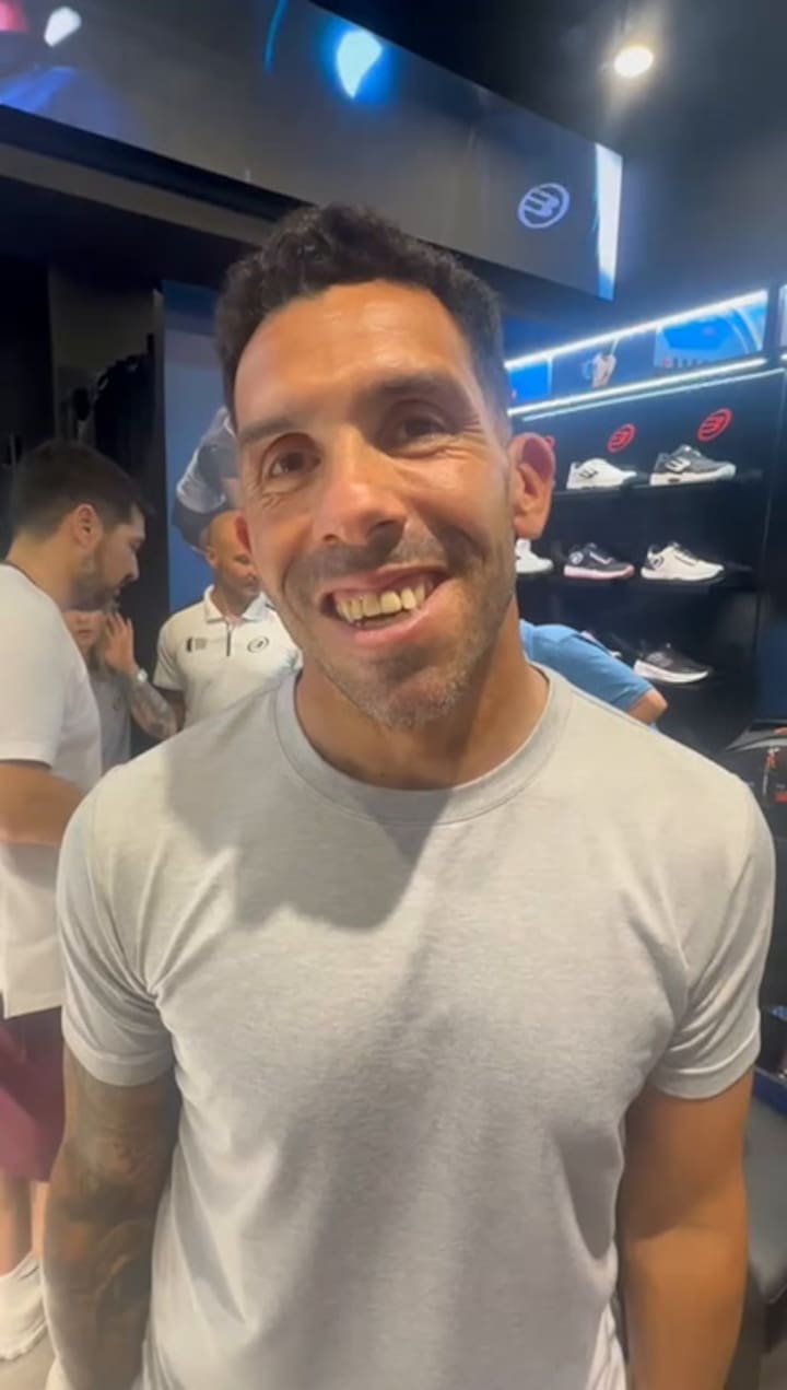 Carlos Tevez y su fanatismo por el pádel