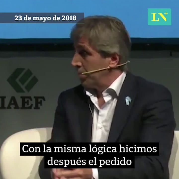 Las reflexiones de Luis Caputo sobre el FMI y la ayuda financiera al Gobierno