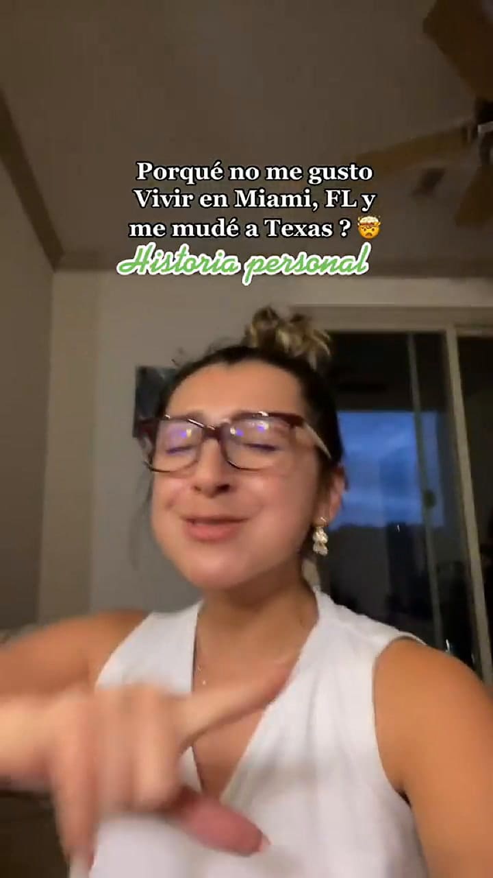 Es latina y contó la razón por la que Miami no fue la ciudad para ella
